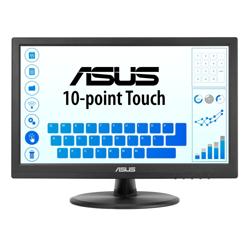 ASUS Touch VT169HE Monitor PC 39,6 cm (15.6") 1920 x 1080 Pixel Full HD LED Touch screen Da tavolo Nero