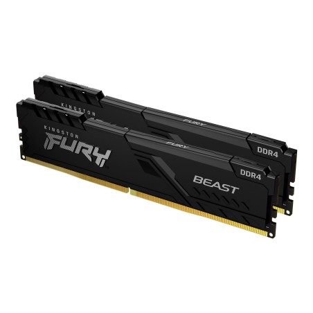 Kingston Technology FURY Beast 32GB 3200MT s DDR4 CL16 DIMM (Kit da 2) Black