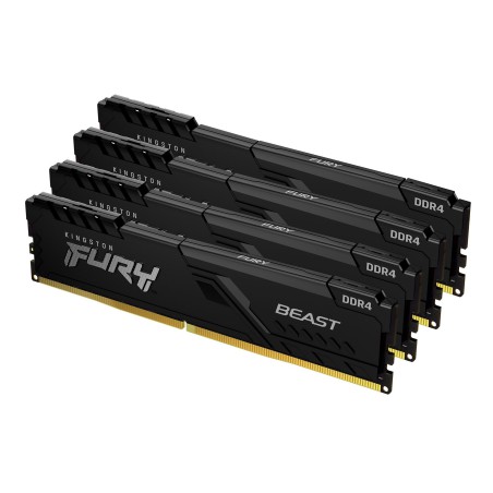 Kingston Technology FURY Beast 128GB 3200MT s DDR4 CL16 DIMM (Kit da 4) Black