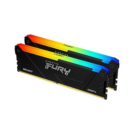 Kingston Technology FURY Beast 32GB 3733MT s DDR4 CL19 DIMM (Kit da 2) 1Gx8 RGB