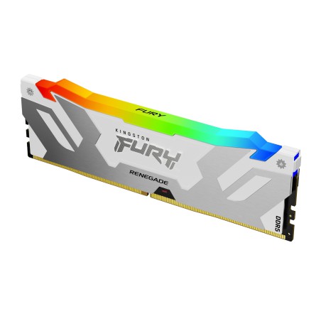 Kingston Technology FURY 16GB 6400MT s DDR5 CL32 DIMM Renegade RGB Bianco XMP