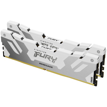 Kingston Technology FURY 32GB 7600MT s DDR5 CL38 DIMM (Kit da 2) Renegade White XMP