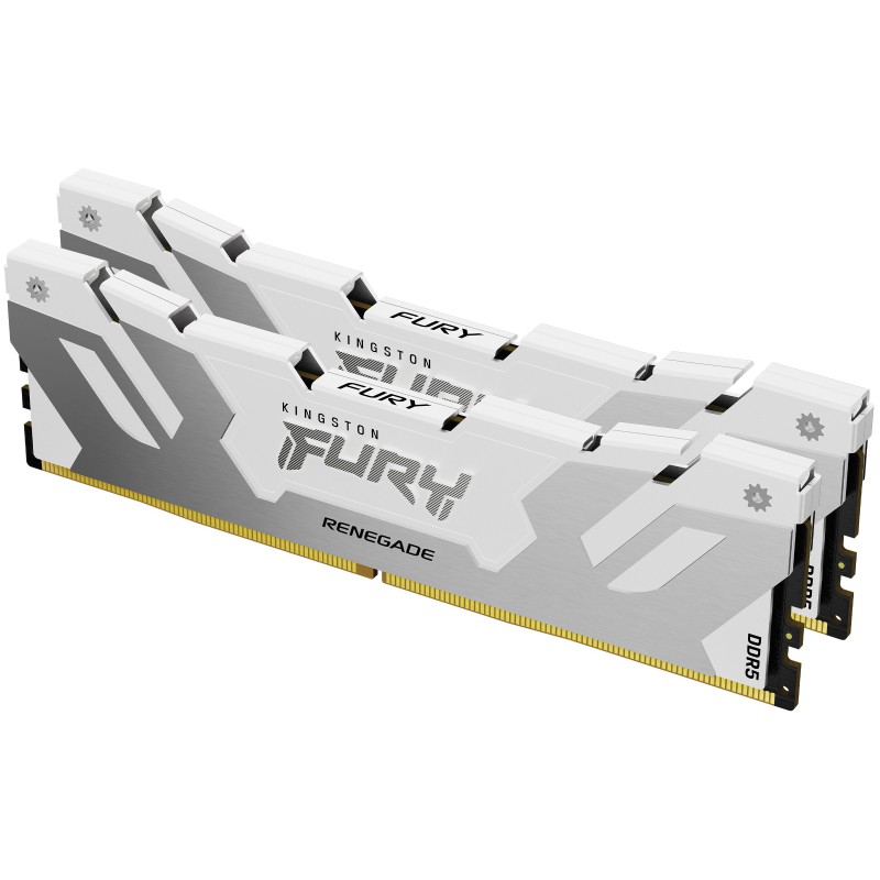 Kingston Technology FURY 64GB 6400MT s DDR5 CL32 DIMM (Kit da 2) Renegade White XMP