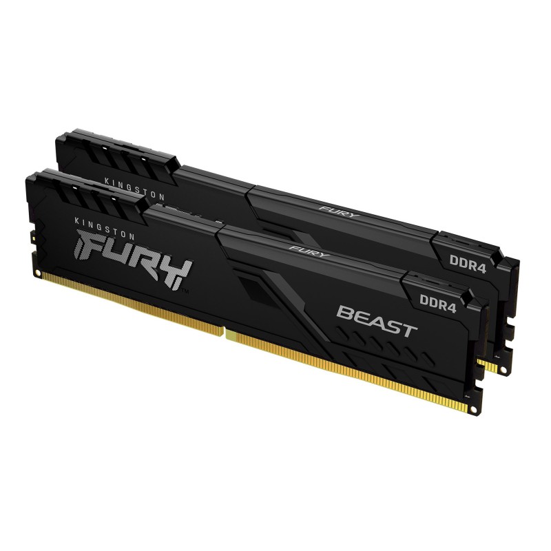 Kingston Technology FURY Beast 32GB 3733MT s DDR4 CL19 DIMM (Kit da 2) 1Gx8 Black