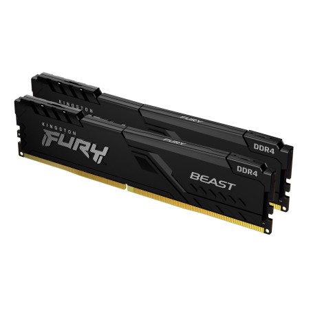 Kingston Technology FURY Beast 32GB 3733MT s DDR4 CL19 DIMM (Kit da 2) 1Gx8 Black