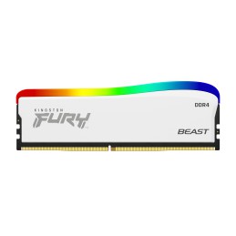 Kingston Technology FURY Beast 8GB 3200MT s DDR4 CL16 DIMM bianco RGB SE