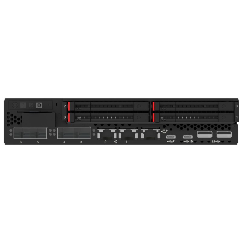 Lenovo ThinkEdge SE350 V2 server Rack (1U) Intel® Xeon® D D-2733NT 2,1 GHz 32 GB DDR4-SDRAM 500 W