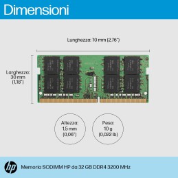 HP 32GB DDR4 3200 SODIMM Memory