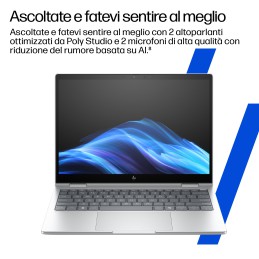 HP EliteBook 8 Flip G1i AI Copilot+ PC Intel Core Ultra 7 255U Ibrido (2 in 1) 33,8 cm (13.3") Touch screen WUXGA 32 GB