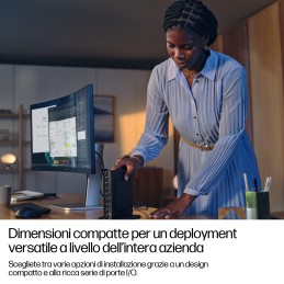 HP EliteDesk 8 Mini G1i Desktop AI PC Wolf Pro Security Edition 512 GB SSD Windows 11 Pro Mini PC Nero