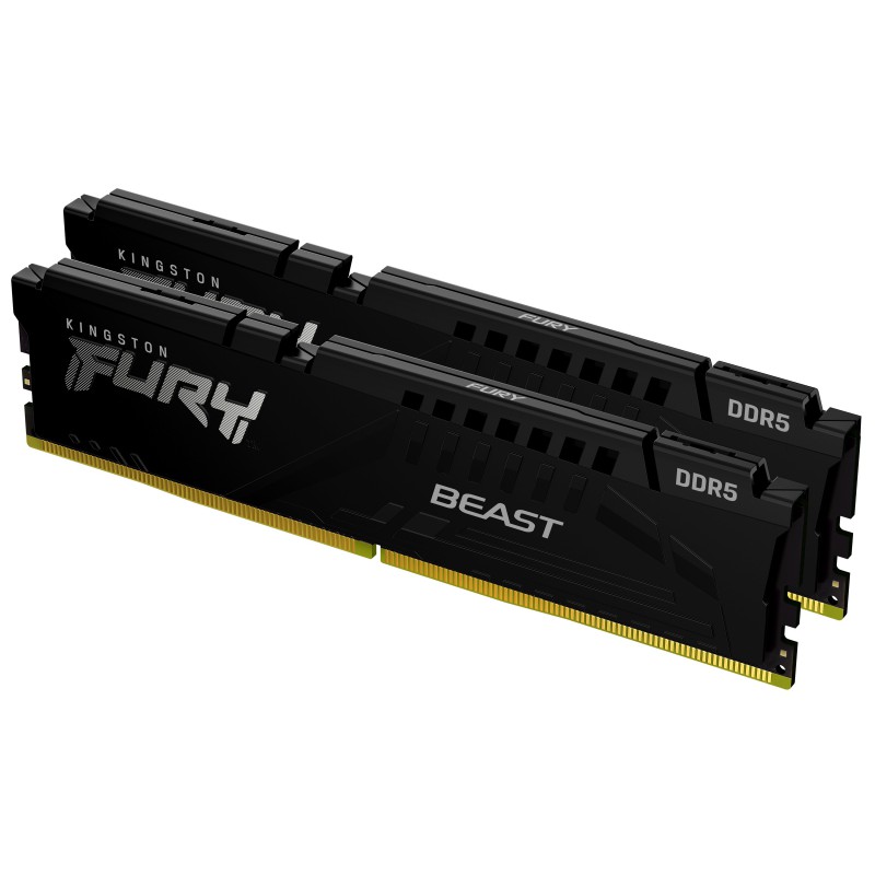 Kingston Technology FURY Beast 64GB 5200MT s DDR5 CL40 DIMM (Kit da 2) Nero