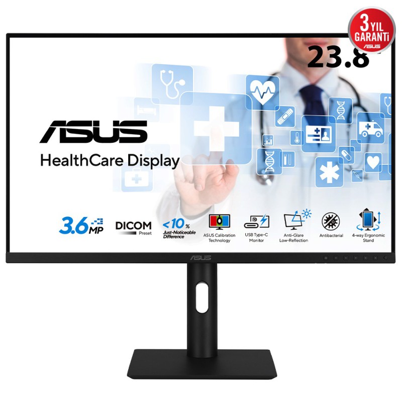 ASUS HA2441A Monitor PC 60,5 cm (23.8") 2560 x 1440 Pixel Quad HD LCD Nero