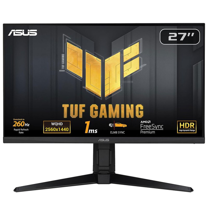 ASUS TUF Gaming VG27AQML1A Monitor PC 68,6 cm (27") 2560 x 1440 Pixel Wide Quad HD LCD Nero