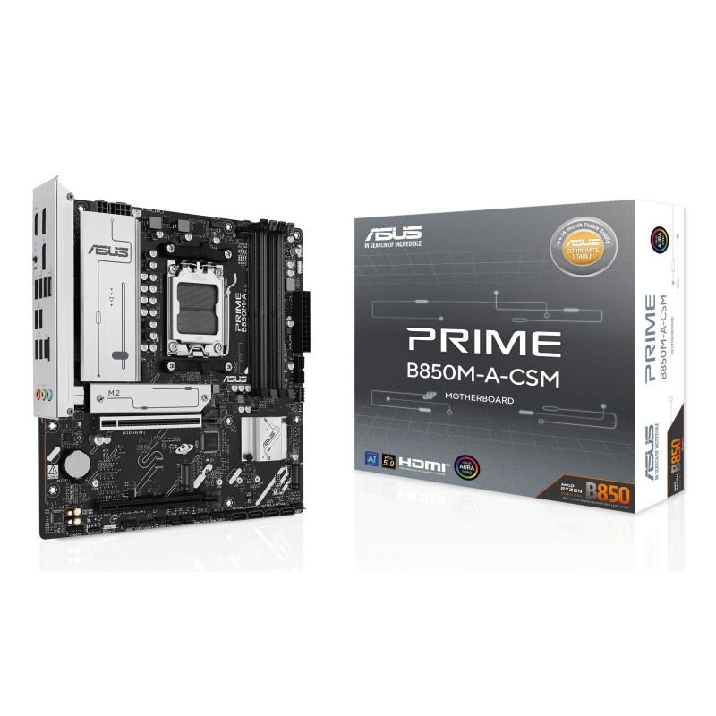ASUS PRIME B850M-A-CSM AMD B850 Socket AM5 micro ATX