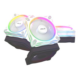 ASUS Prime MR120 Fan ARGB Reverse White 3in1 Case per computer Ventilatore 12 cm Bianco 3 pz