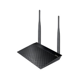 ASUS RT-N12E C1 N300 router wireless Fast Ethernet Banda singola (2.4 GHz) Nero, Metallico