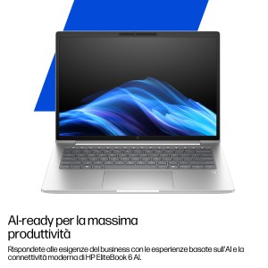 HP EliteBook 6 G1i AI Intel Core Ultra 7 255U Computer portatile 35,6 cm (14") WUXGA 16 GB DDR5-SDRAM 512 GB SSD Wi-Fi 6E
