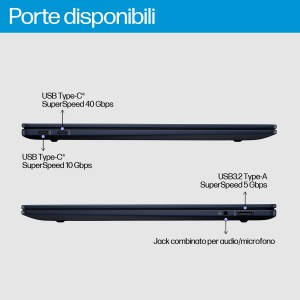 HP EliteBook Ultra G1q Copilot+ PC Qualcomm Snapdragon X1E-78-100 Computer portatile 35,6 cm (14") Touch screen 2.2K 32 GB