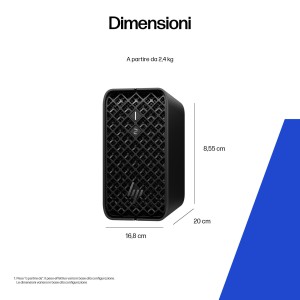 HP Z2 Mini G1a Wolf Pro Security Edition Copilot+ PC AMD Ryzen AI Max PRO 390 64 GB LPDDR5x-SDRAM 1 TB SSD Windows 11 Pro Mini