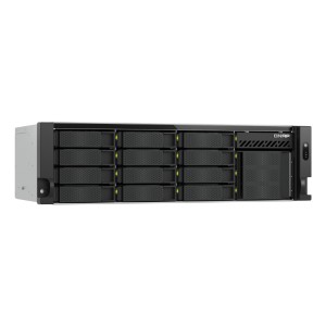QNAP TS-H1655XEU-RP Server di archiviazione Armadio (3U) Intel Atom® C5125 8 GB DDR4 0 TB QuTS hero Nero, Grigio
