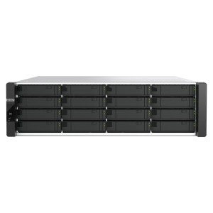 QNAP ES1686dc R2 NAS Armadio (3U) Intel® Xeon® D D-2142IT 64 GB DDR4 0 TB QNAP QES Nero, Grigio