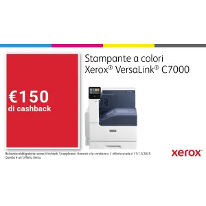 Xerox VersaLink C7000 A3 35 35 ppm Stampante Adobe PS3 PCL5e 6 2 vassoi Totale 620 fogli