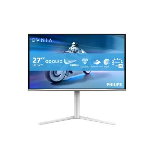 Philips Evnia 6000 27M2N6501L 00 Monitor PC 67,3 cm (26.5") 2560 x 1440 Pixel Quad HD QD-OLED Bianco