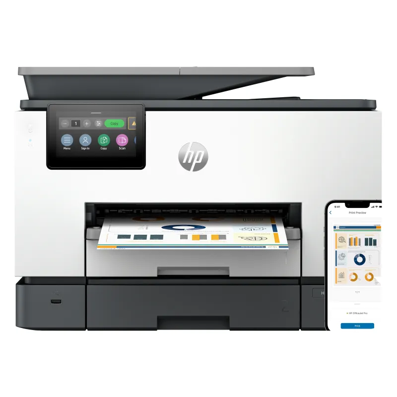 HP OfficeJet Pro 9130b Wireless All-in-One Colore Stampante, Stampa fronte retro fotocopiatrice, scanner